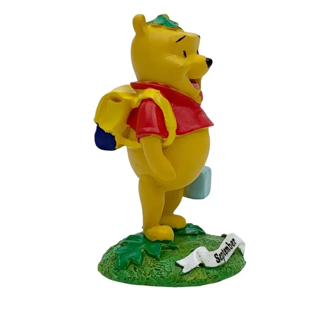 Disney Home Winnie the Pooh Enesco September Figure Figurine Cake Topper School